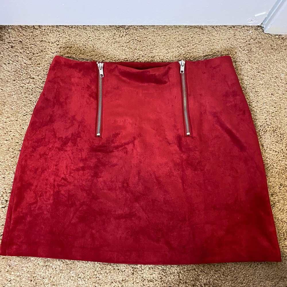 Maroon skirt